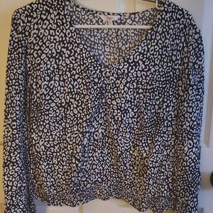 Candies Long Sleeve Chiffon Blouse